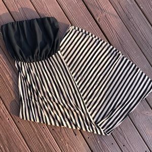 Strapless light weight maxi dress